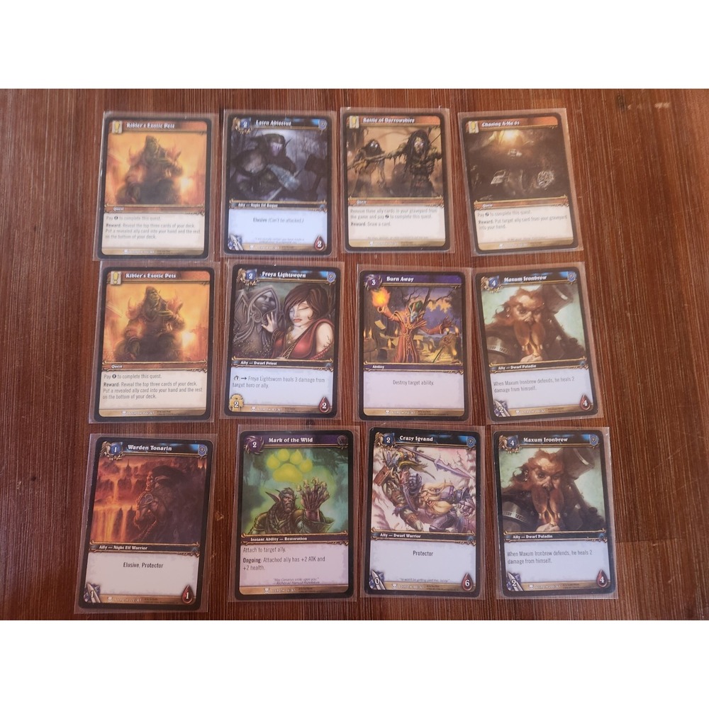 2006-2007 World of Warcraft TCG Lot of 50+ Cards 67‎ Total Wow ZB1